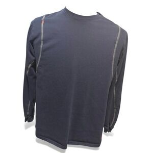Ariat FR Long Sleeve Shirt Navy Blue Mens M/M Flame Resistant Workwear‎